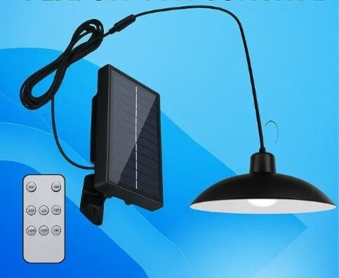Foco Solar LED Interior/Exterior Plafón con Control