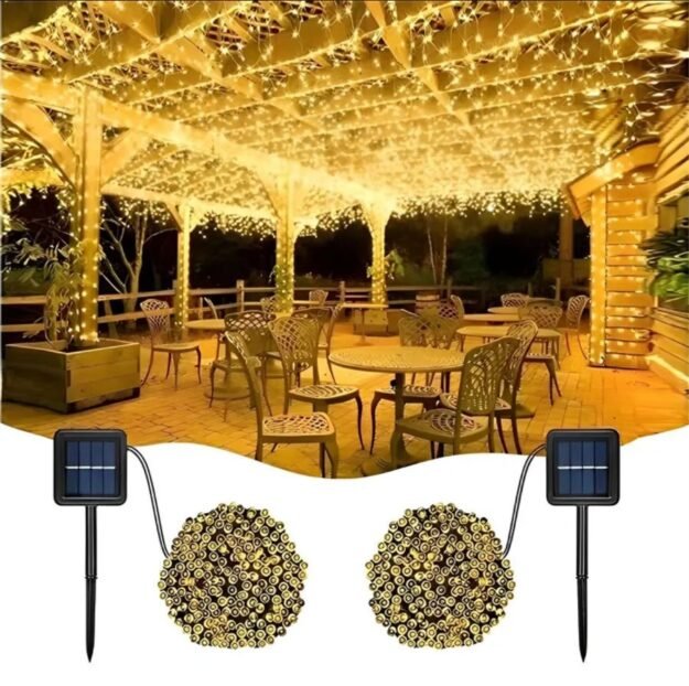 Guirnalda Solar LED 24m 200 Luces | Exterior IP65